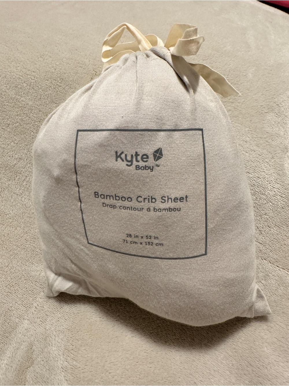 Kyte Baby Oat Crib Sheet 100% Bamboo NWOT